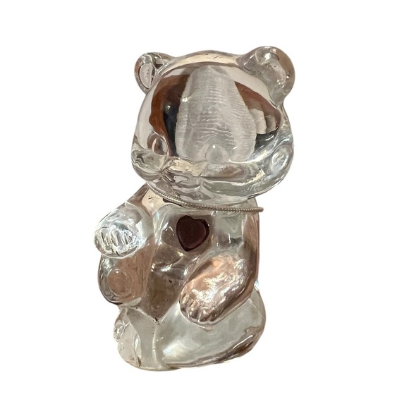 Fenton Crystal Birthday Feburary Bear Figurine - Picture 1 of 3